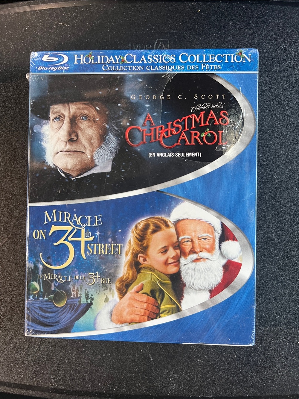 Blu-Ray DVDs Miracle on 34th Street & A Christmas Carol